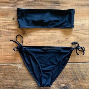 White Fox strapless Bikini top & Top shop Bikini Bottoms